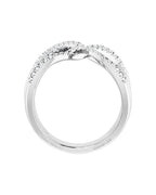 Anel Entrelaçado em Ouro 14k com Diamantes Naturais – Modelo 23