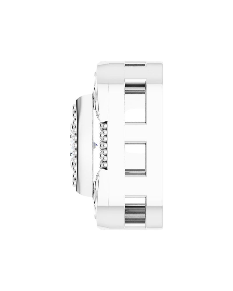 Pingente Passante Vintage em Ouro 14k com Diamantes Naturais