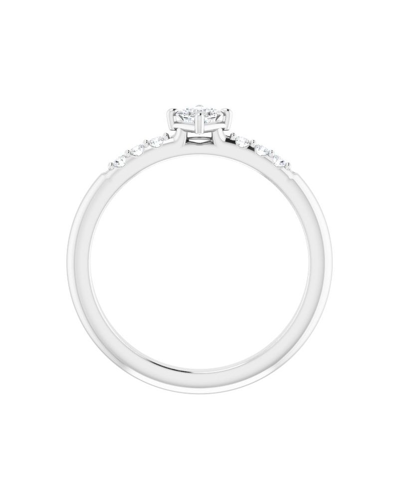 Anel Cravejado Empilhável em Ouro 14k com Diamantes Naturais – Modelo 6