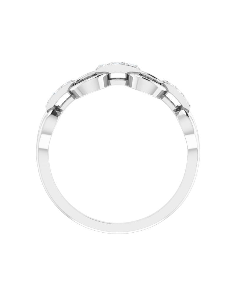 Anel Elos em Ouro 14k com Diamantes Naturais