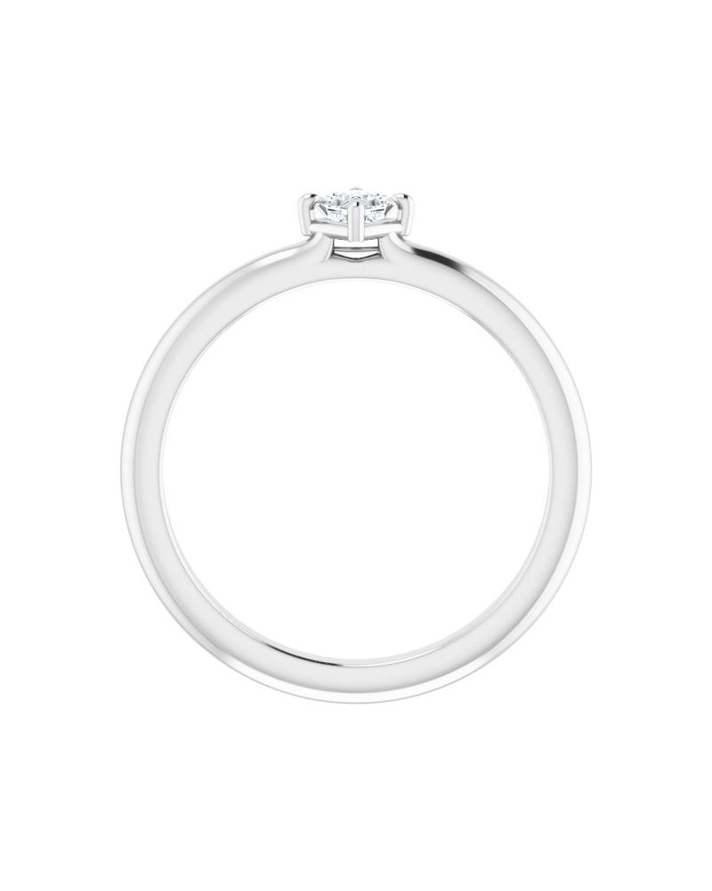 Anel Solitário em Ouro 14k com Diamantes Naturais – Modelo 10