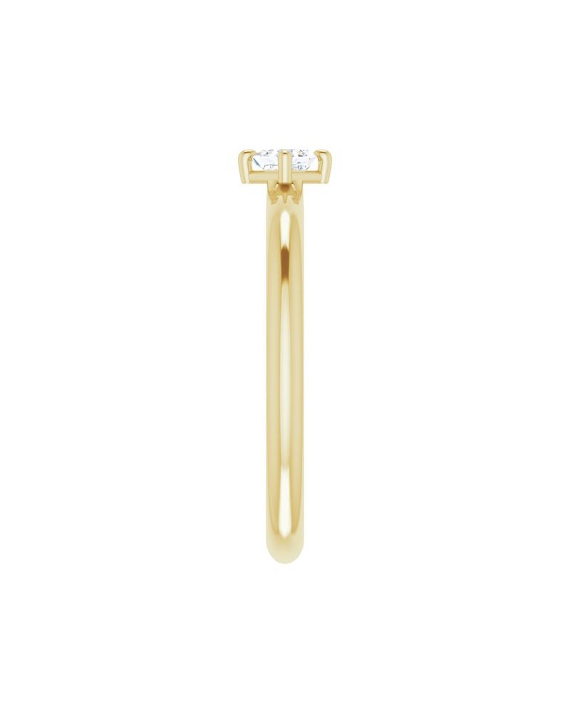 Anel Solitário em Ouro 14k com Diamantes Naturais – Modelo 10