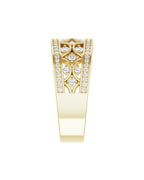 Anel Cravejado em Ouro 14k com Diamantes Naturais – Modelo 28