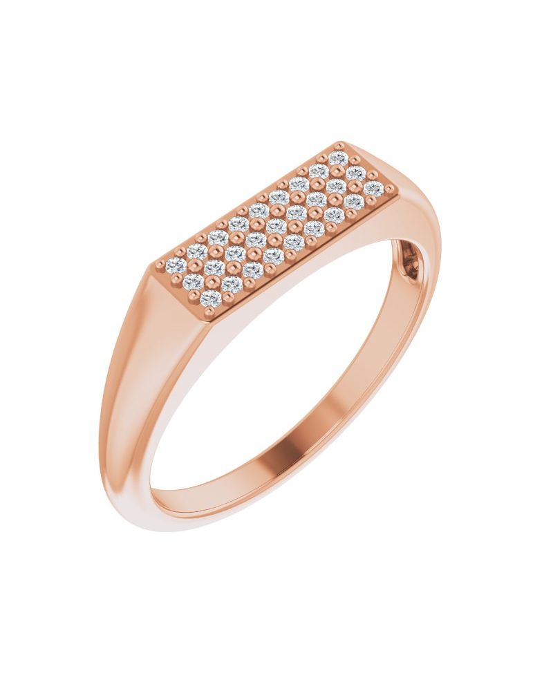 Anel Cravejado em Ouro 14k com Diamantes Naturais – Modelo 17