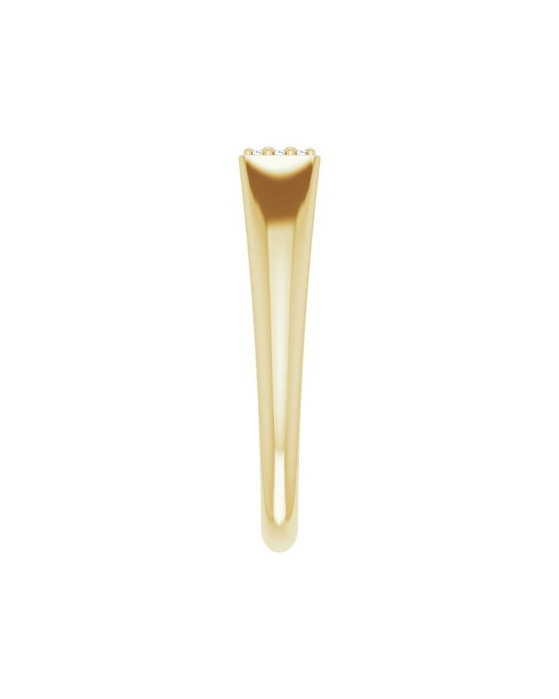 Anel Cravejado em Ouro 14k com Diamantes Naturais – Modelo 17