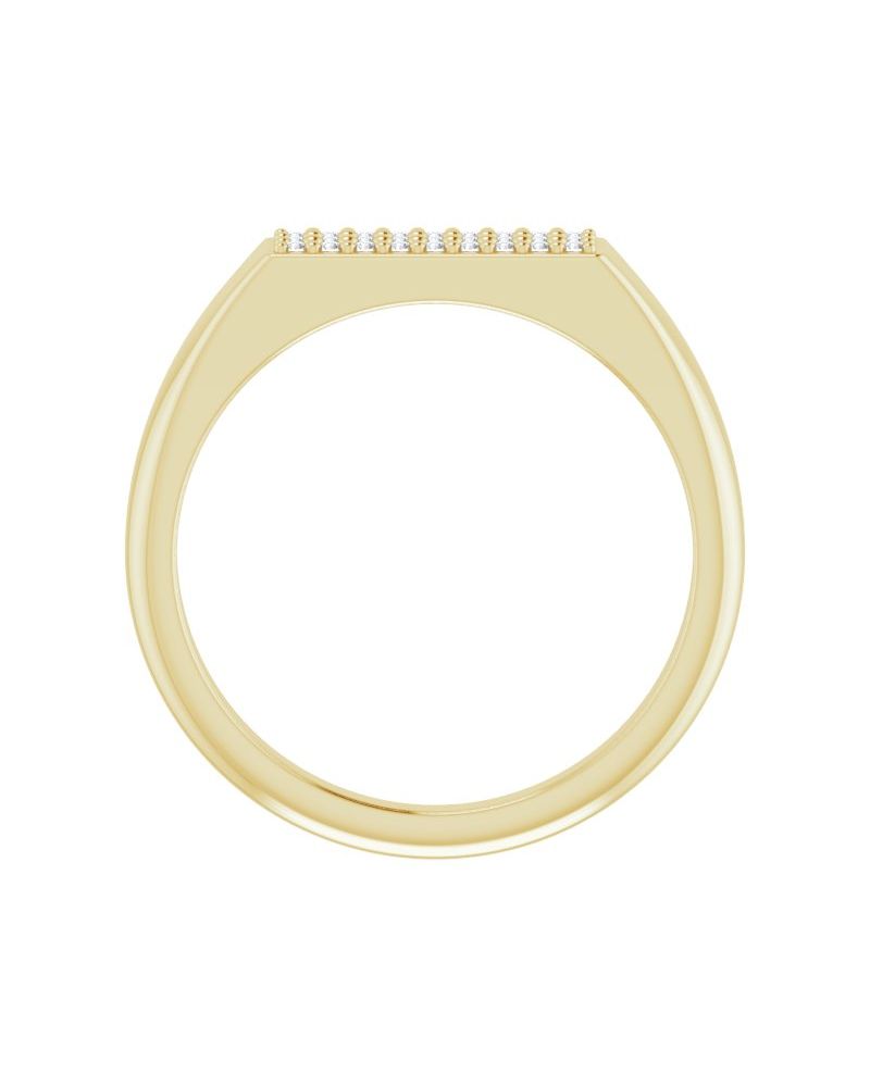Anel Cravejado em Ouro 14k com Diamantes Naturais – Modelo 17
