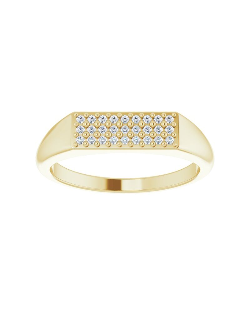 Anel Cravejado em Ouro 14k com Diamantes Naturais – Modelo 17