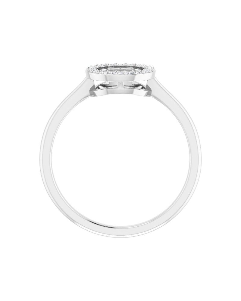 Anel Círculo em Ouro 14k com Diamantes Naturais