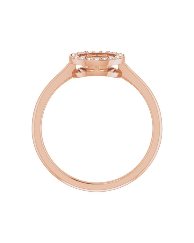 Anel Círculo em Ouro 14k com Diamantes Naturais