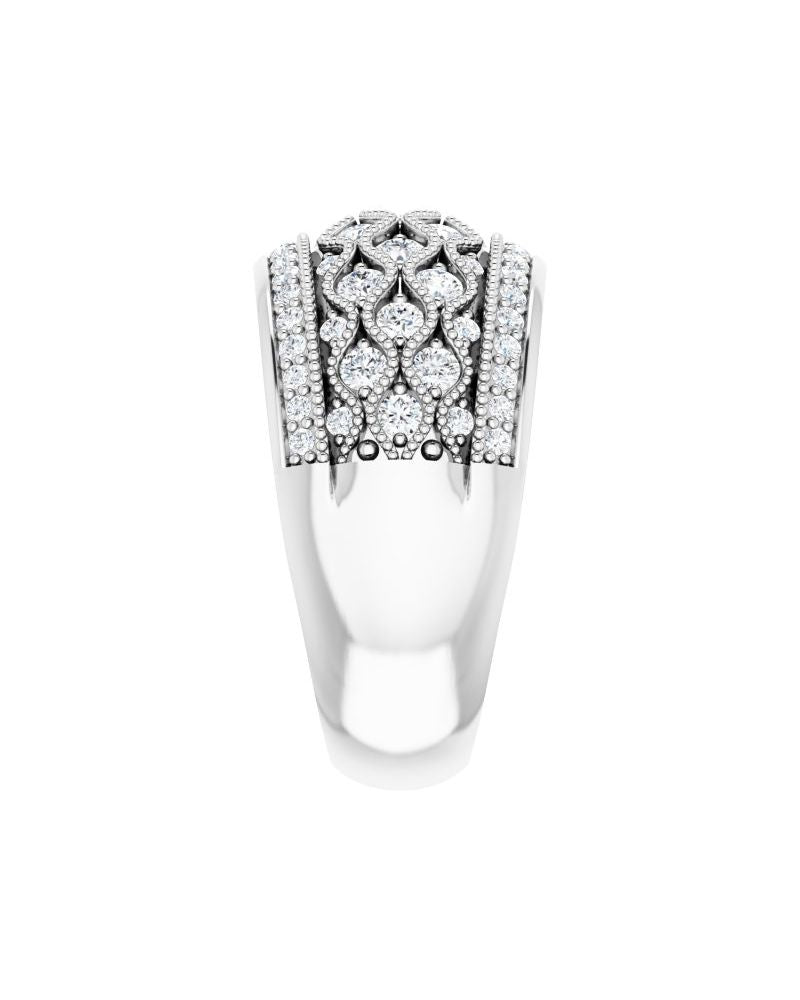 Anel Cravejado em Ouro 14k com Diamantes Naturais – Modelo 6