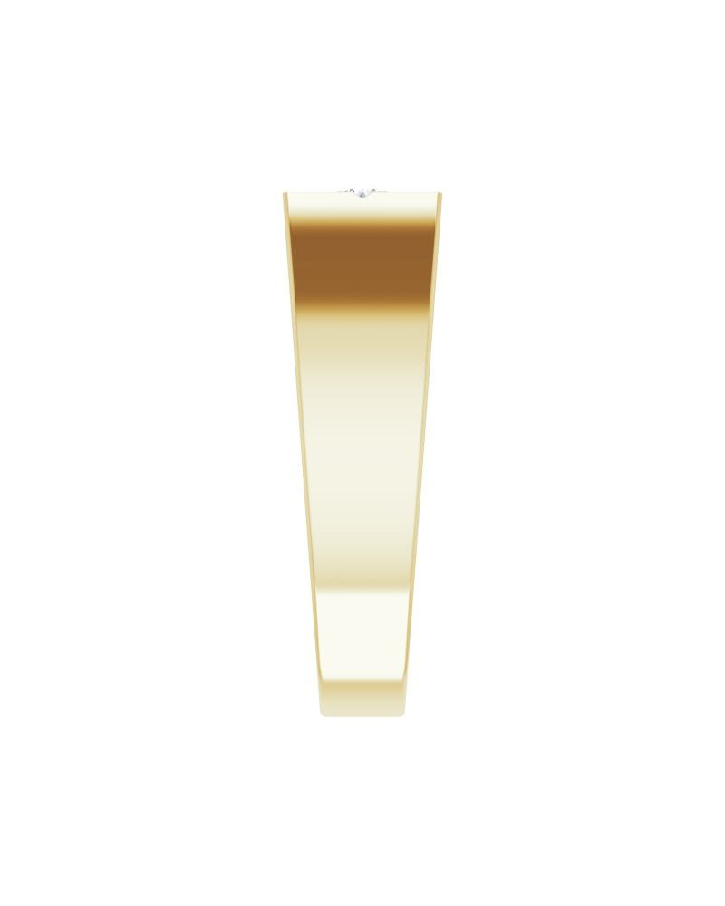 Anel Cruz em Ouro 14k com Diamantes Naturais