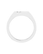 Anel Cruz em Ouro 14k com Diamantes Naturais