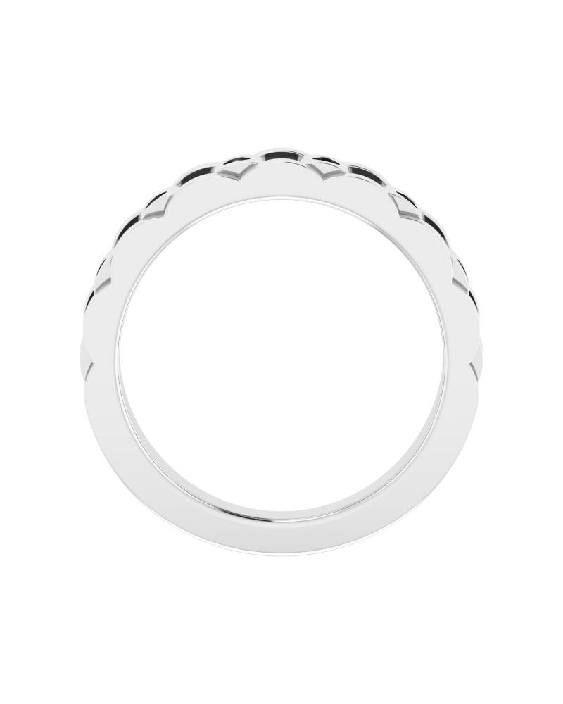 Anel Elos de Corrente Cravejado em Ouro 14k com Diamantes Naturais