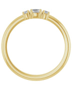 Anel Empilhável em Ouro 14k com Diamantes Naturais – Modelo 22