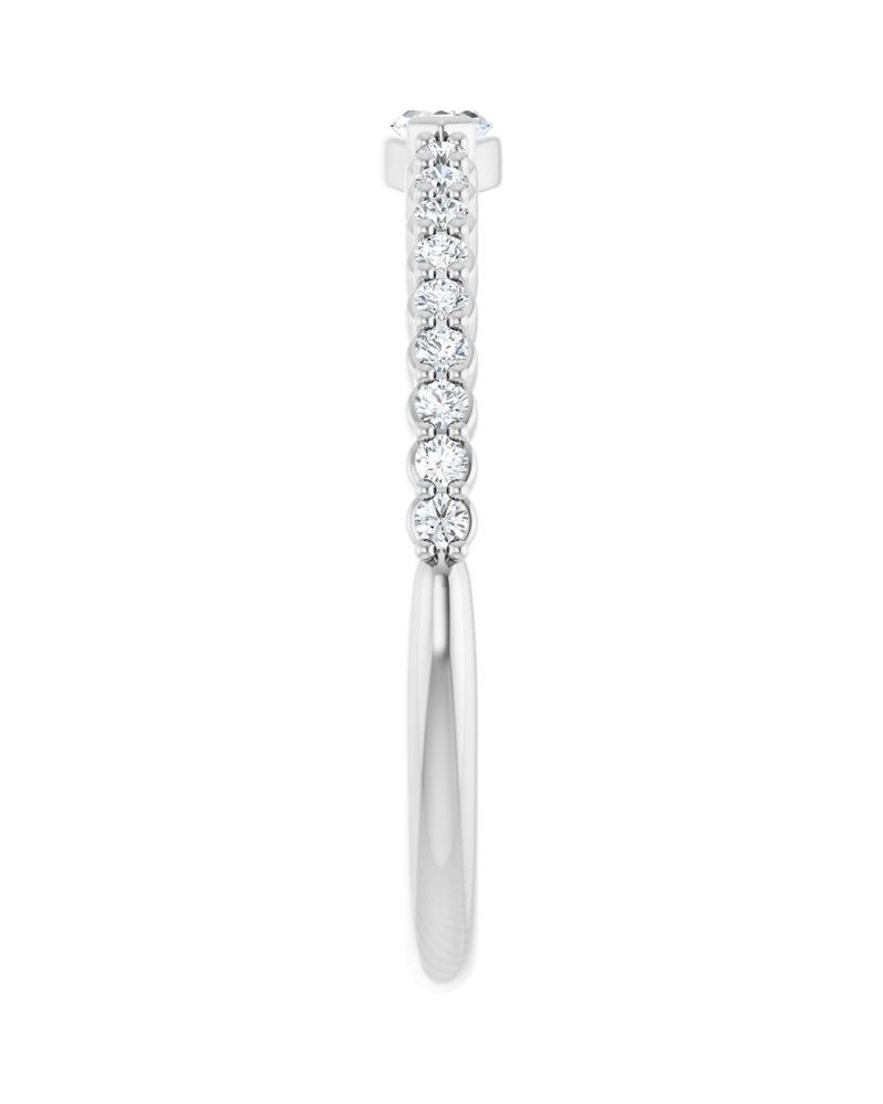 Anel Cravejado Empilhável em Ouro 14k com Diamantes Naturais – Modelo 13