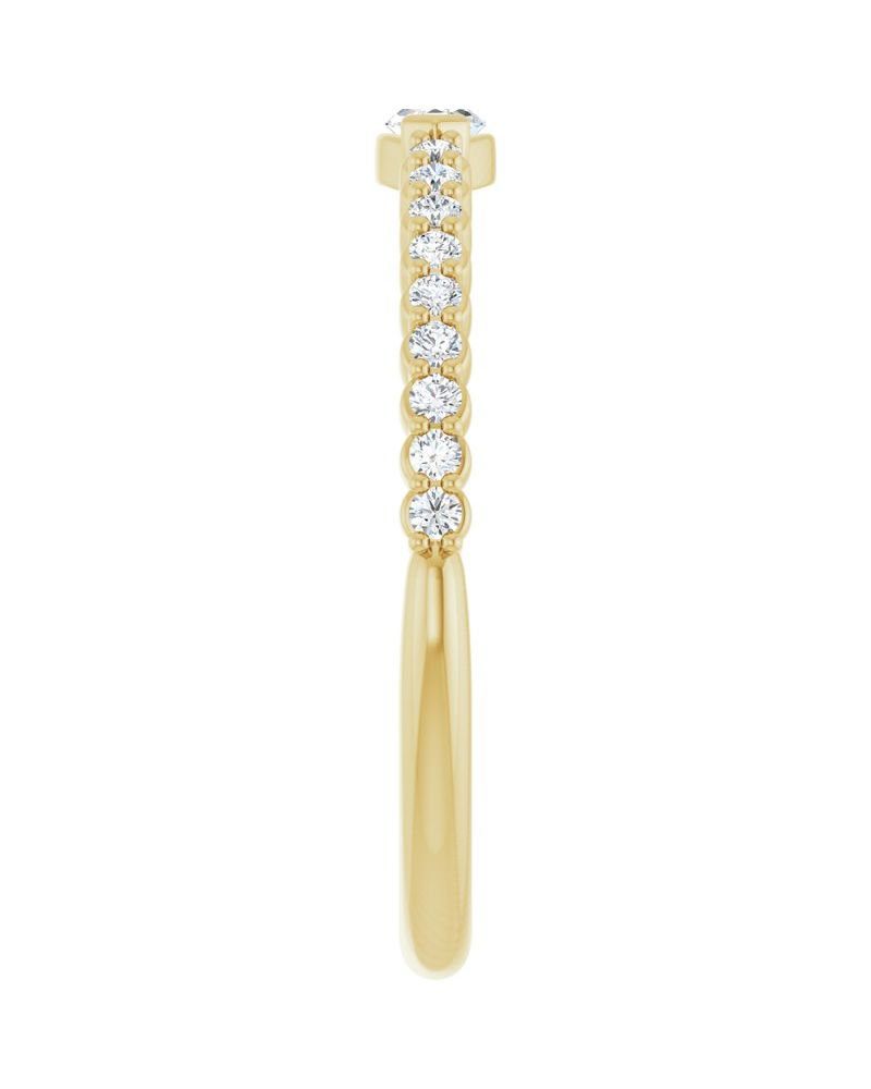 Anel Cravejado Empilhável em Ouro 14k com Diamantes Naturais – Modelo 13