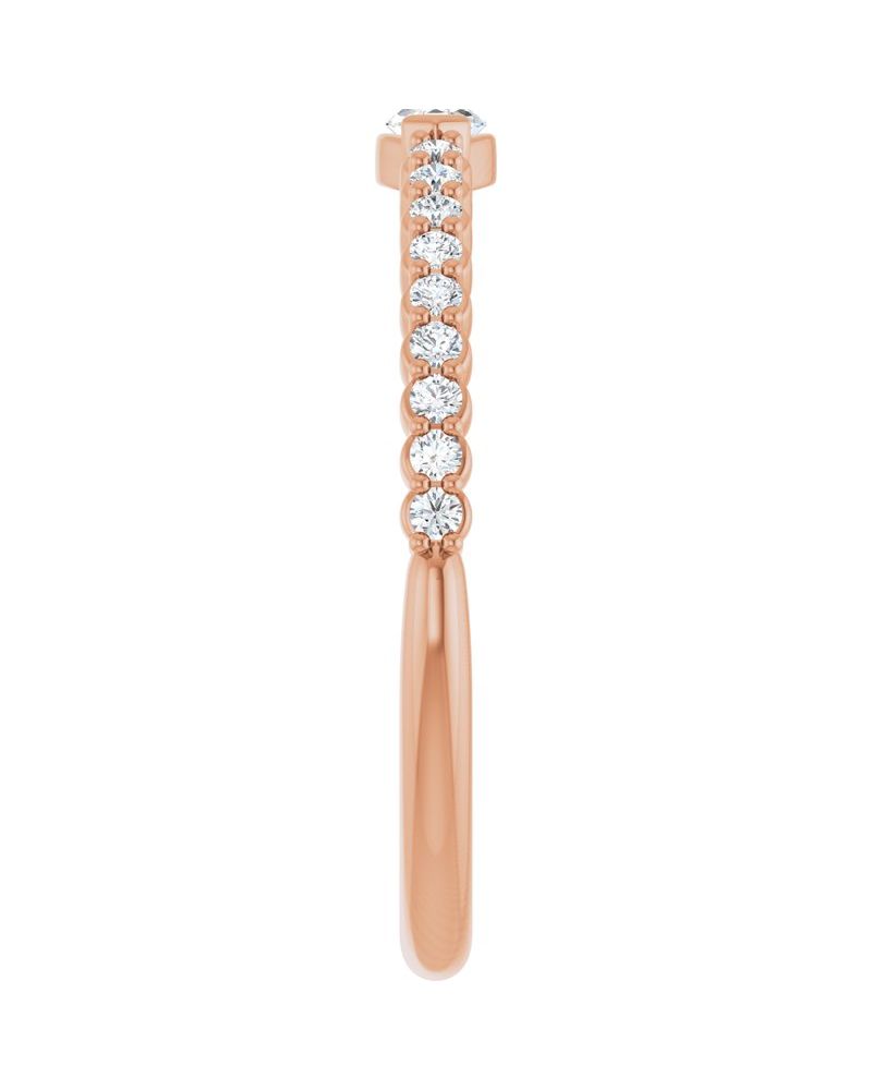 Anel Cravejado Empilhável em Ouro 14k com Diamantes Naturais – Modelo 13