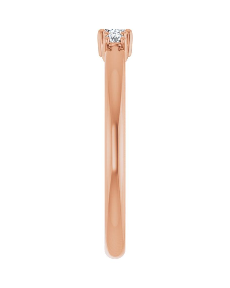 Anel Empilhável em Ouro 14k com Diamantes Naturais – Modelo 22