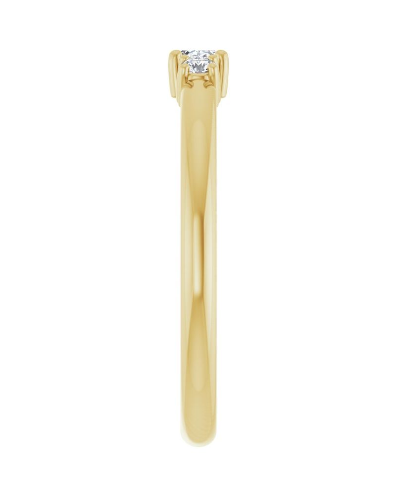 Anel Empilhável em Ouro 14k com Diamantes Naturais – Modelo 22