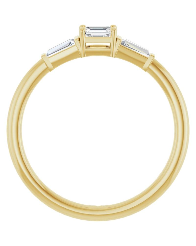 Anel Empilhável em Ouro 14k com Diamantes Naturais – Modelo 9