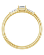 Anel Empilhável em Ouro 14k com Diamantes Naturais – Modelo 9