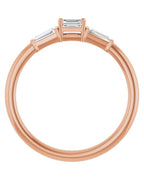 Anel Empilhável em Ouro 14k com Diamantes Naturais – Modelo 9