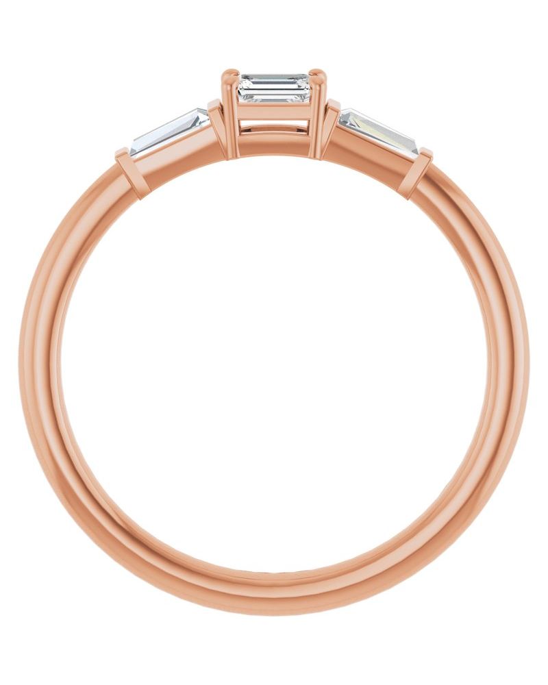 Anel Empilhável em Ouro 14k com Diamantes Naturais – Modelo 9