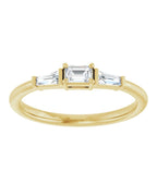 Anel Empilhável em Ouro 14k com Diamantes Naturais – Modelo 9