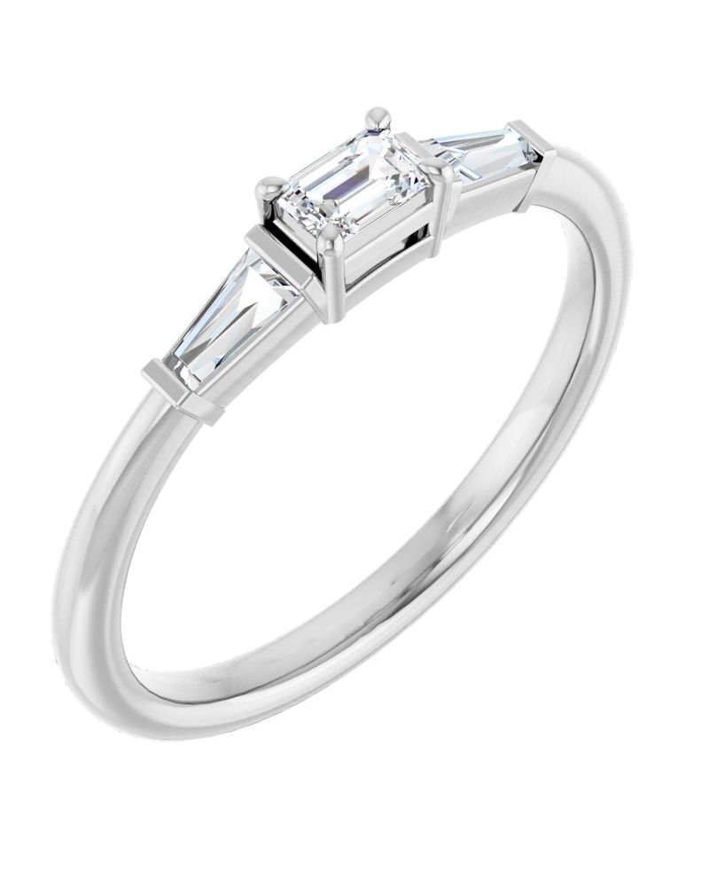 Anel Empilhável em Ouro 14k com Diamantes Naturais – Modelo 9