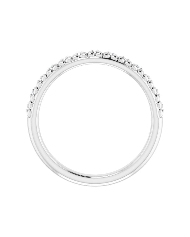 Anel Cravejado Empilhável em Ouro 14k com Diamantes Naturais – Modelo 14