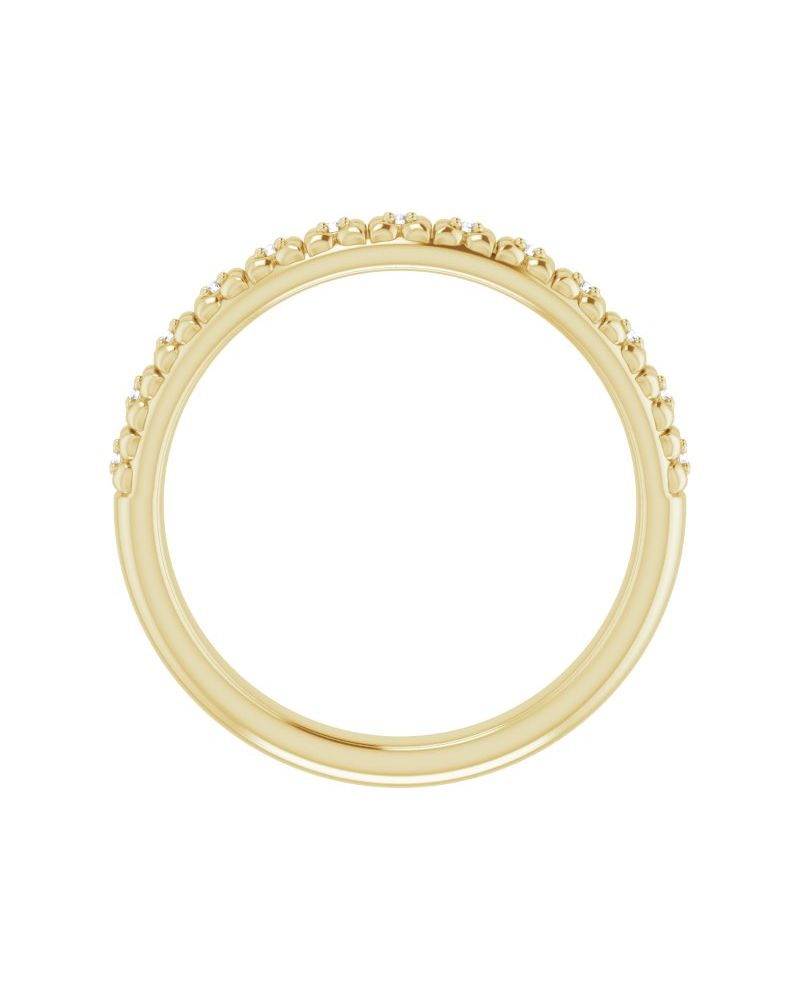 Anel Cravejado Empilhável em Ouro 14k com Diamantes Naturais – Modelo 14