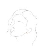 Brinco Ear Climber Folha em Ouro 14k com Diamantes Naturais