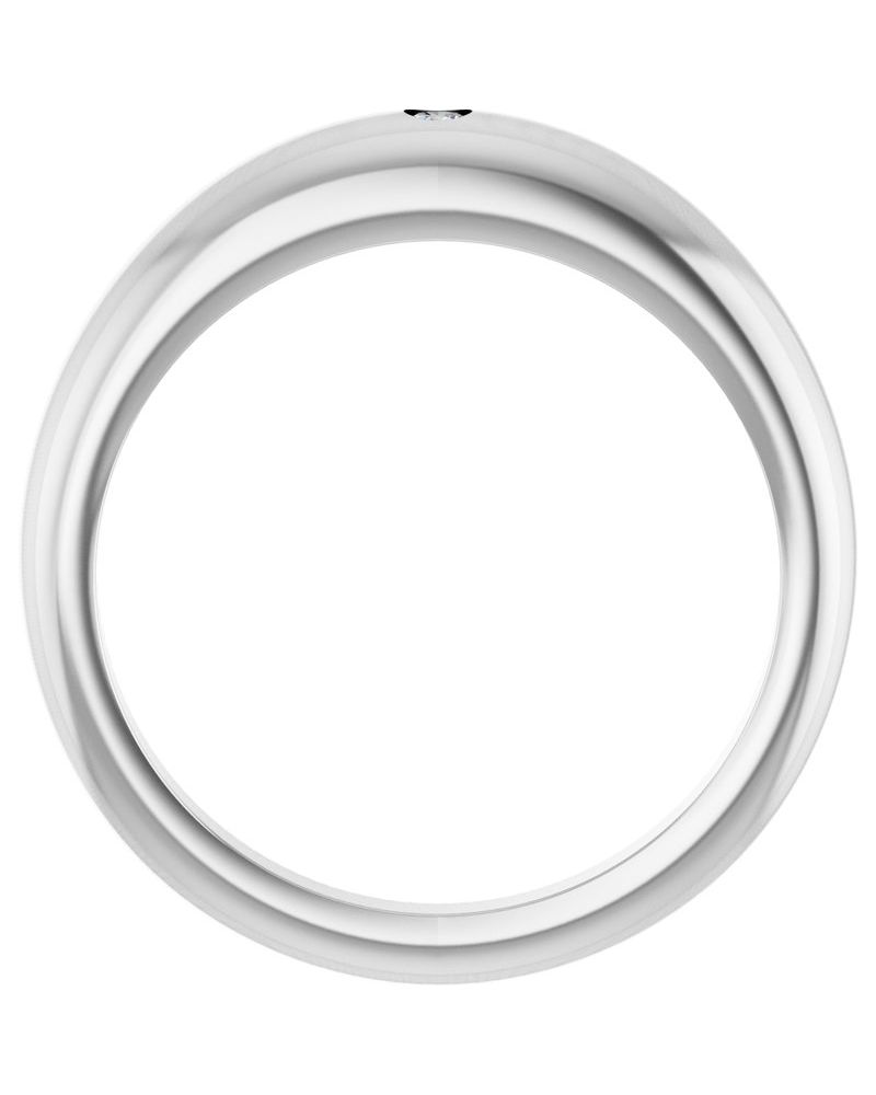 Anel Abaulado Delicado em Ouro 14k com Diamantes Naturais