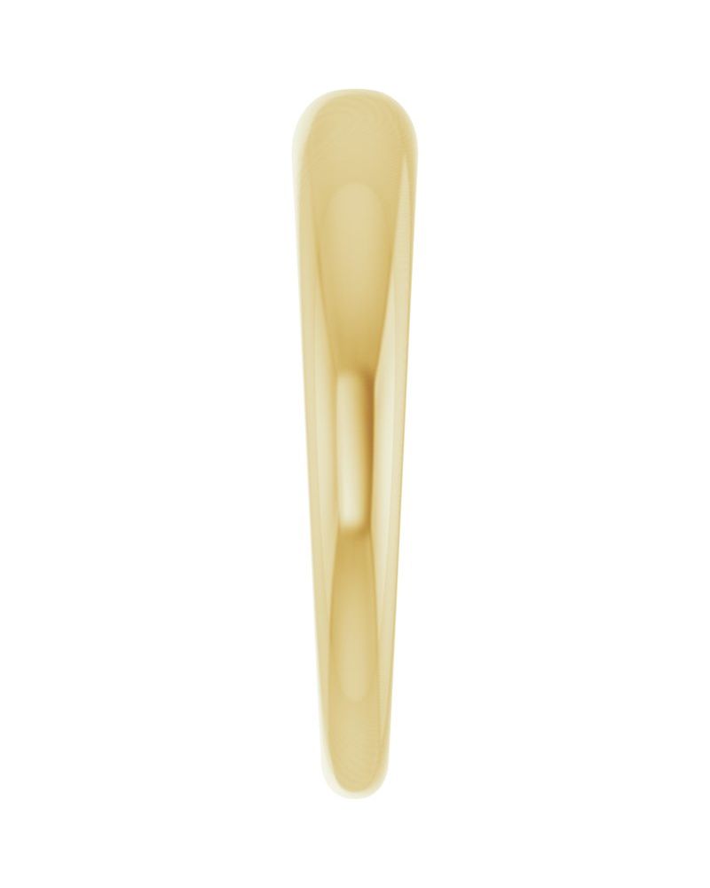 Anel Abaulado Delicado em Ouro 14k com Diamantes Naturais