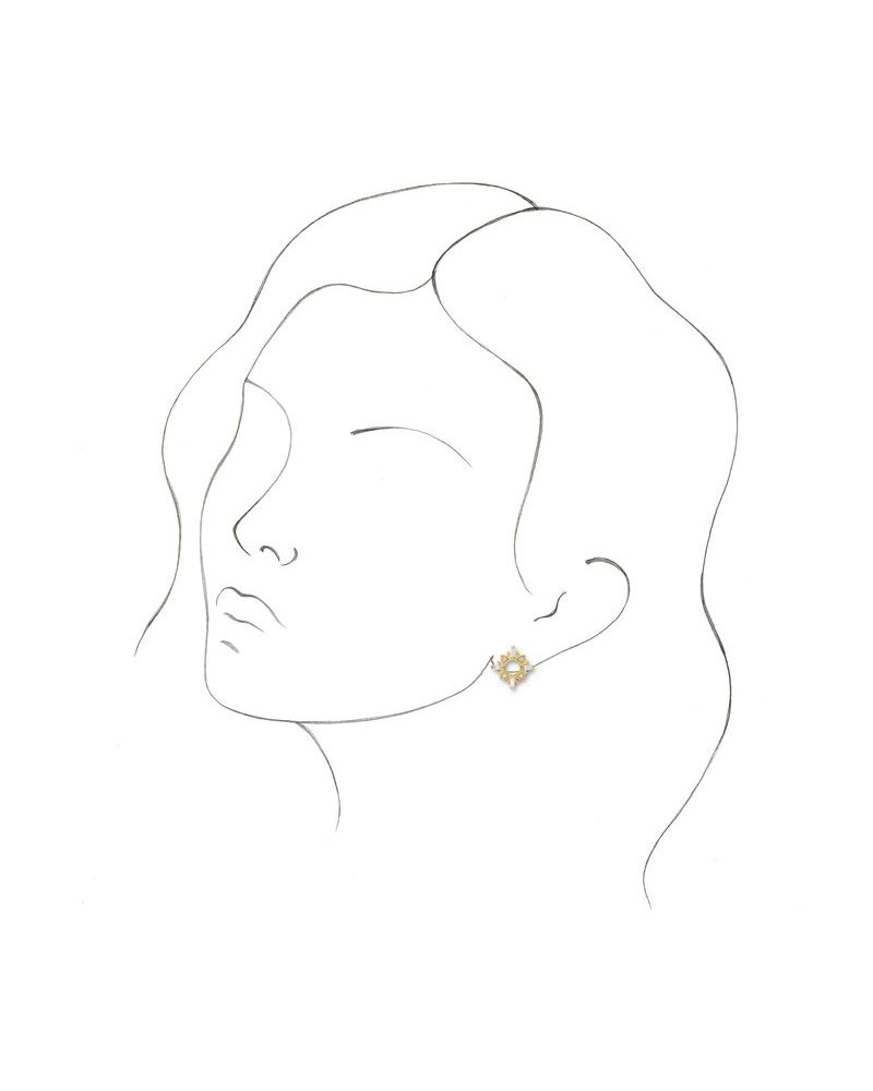 Brinco Cravejado em Ouro 14k com Diamantes Naturais – Modelo 11