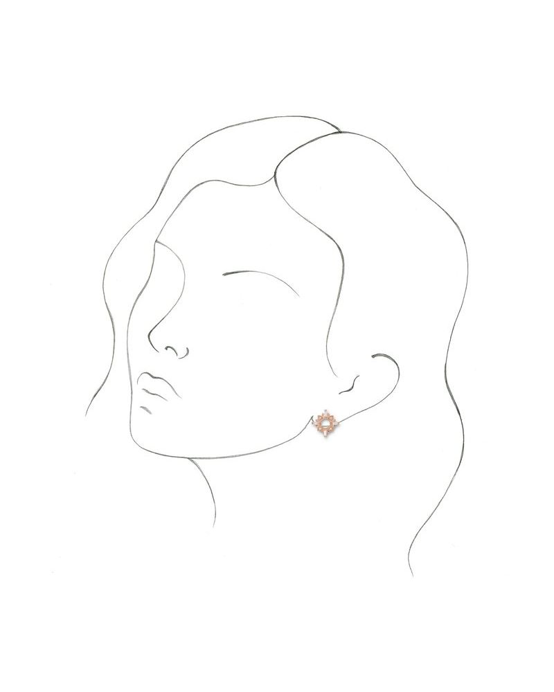 Brinco Cravejado em Ouro 14k com Diamantes Naturais – Modelo 11