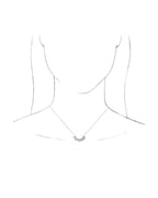Colar Barra Curva em Ouro 14k com Diamantes Naturais – Modelo 3