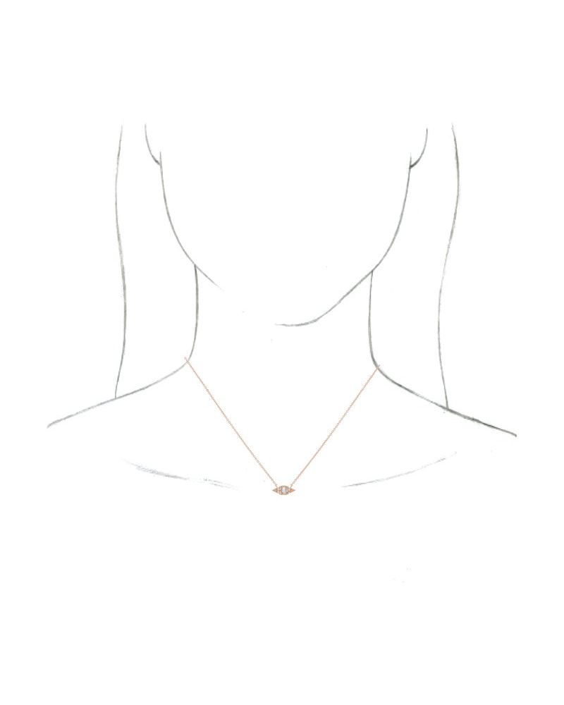 Colar Geométrico em Ouro 14k com Diamantes Naturais – Modelo 7