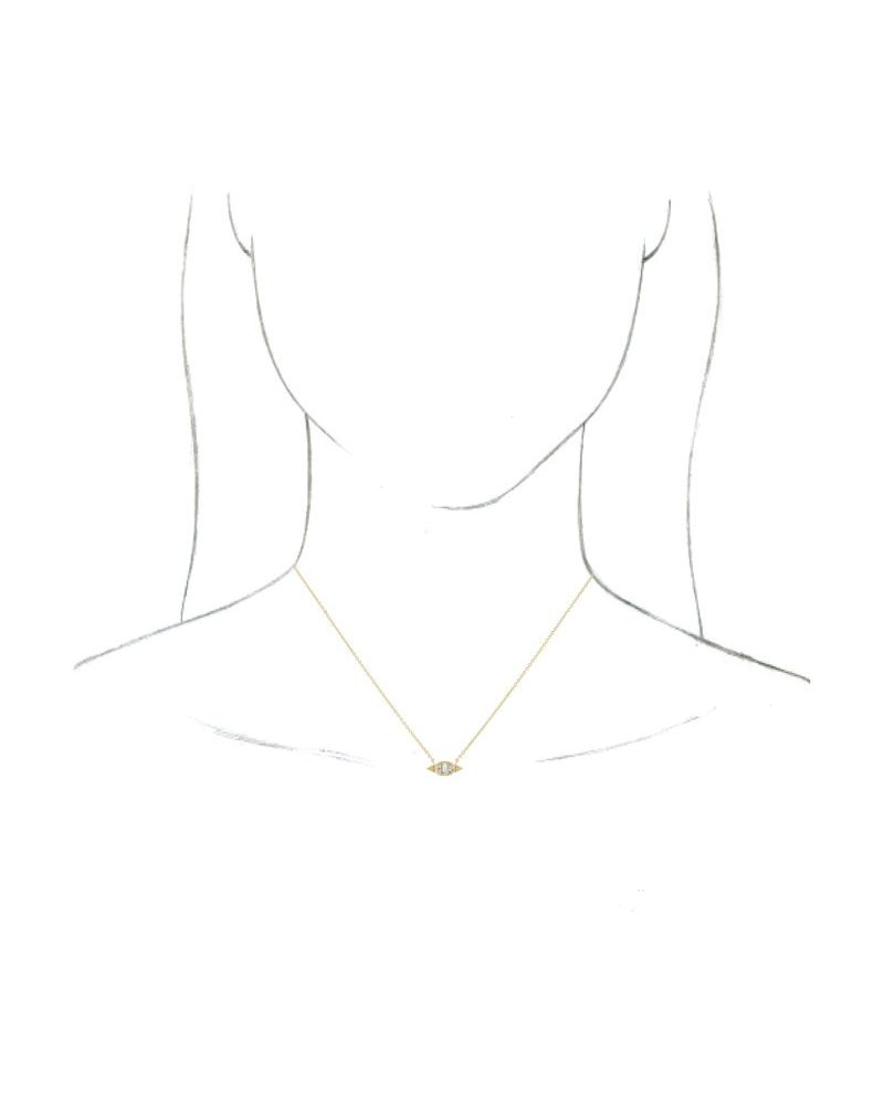 Colar Geométrico em Ouro 14k com Diamantes Naturais – Modelo 7