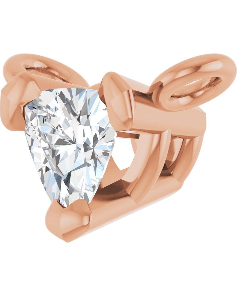 Colar Solitário em Ouro 14k com Diamantes de Laboratório – Modelo 11