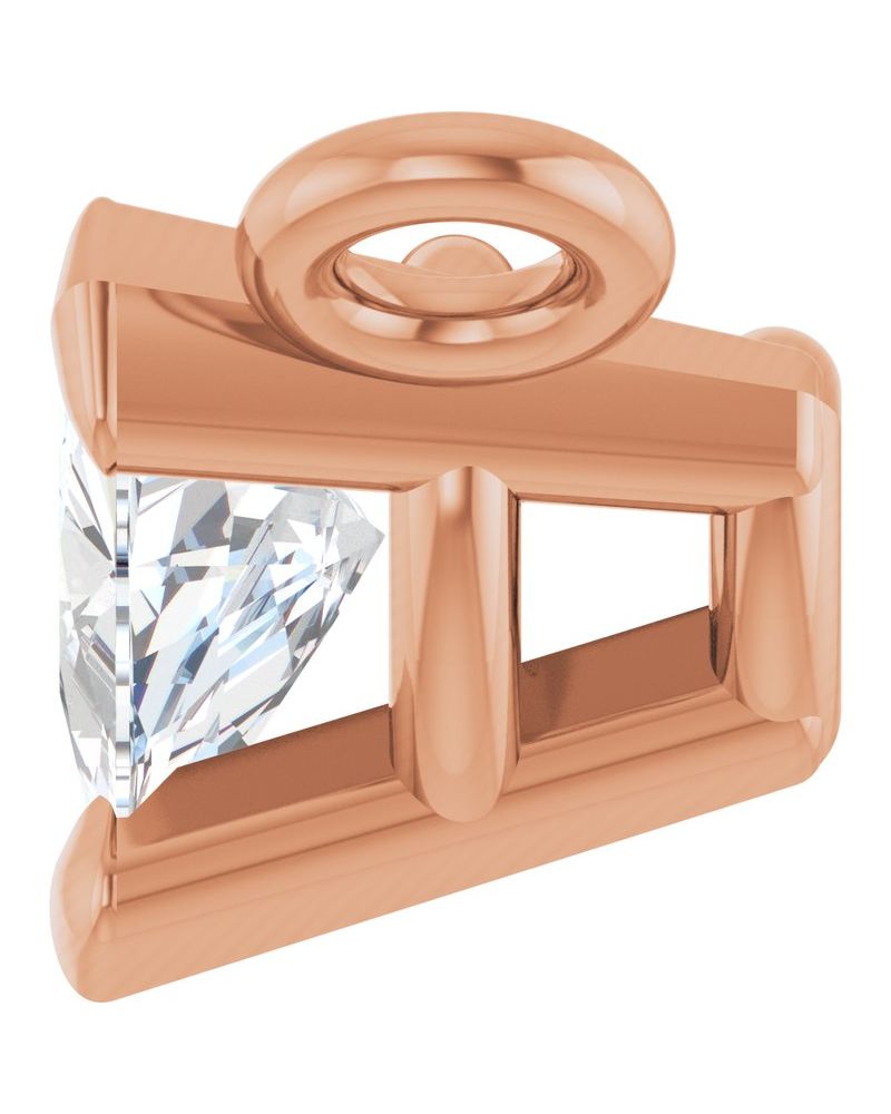 Colar Solitário em Ouro 14k com Diamantes de Laboratório – Modelo 11