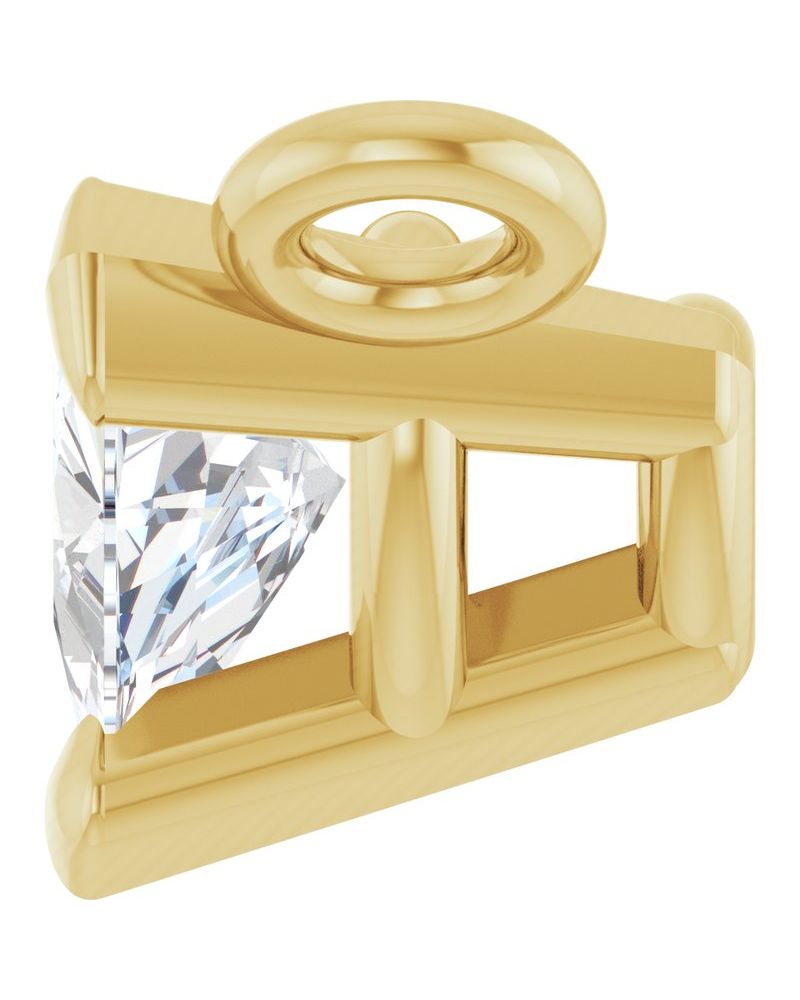 Colar Solitário em Ouro 14k com Diamantes de Laboratório – Modelo 11