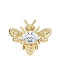 Colar Abelha em Ouro 14k com Diamantes de Laboratório