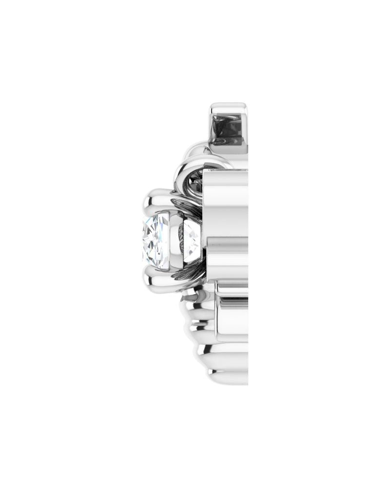 Colar Abelha em Ouro 14k com Diamantes de Laboratório