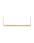 Colar Baguete Barra em Ouro 14k com Diamantes Naturais – Modelo 4