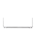 Colar Baguete Barra em Ouro 14k com Diamantes Naturais – Modelo 4