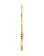 Colar Ossinho da Sorte Delicado em Ouro 14k com Diamantes Naturais