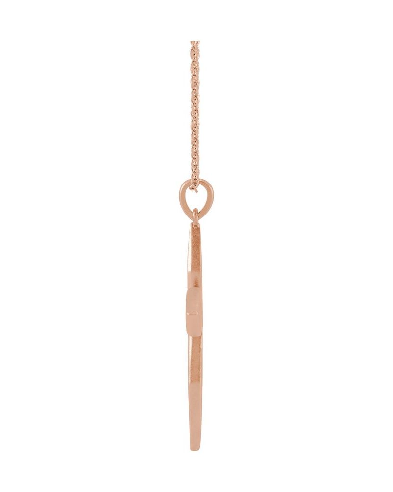 Colar Cruz Cravejado em Ouro 14k com Diamantes Naturais – Modelo 18