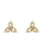 Brinco Celta Trindade em Ouro 14k com Diamantes Naturais