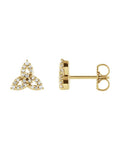 Brinco Celta Trindade em Ouro 14k com Diamantes Naturais
